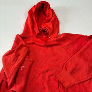 006 - VINTAGE 70s MONTGOMERY WARD THRASHED BLANK SWEATSHIRT HOODIE
